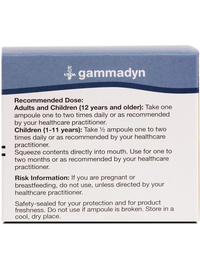 UNDA GAMMADYN Mg - Magnesium Oligo-Element Supplement - 30 Ampoules - Image 3