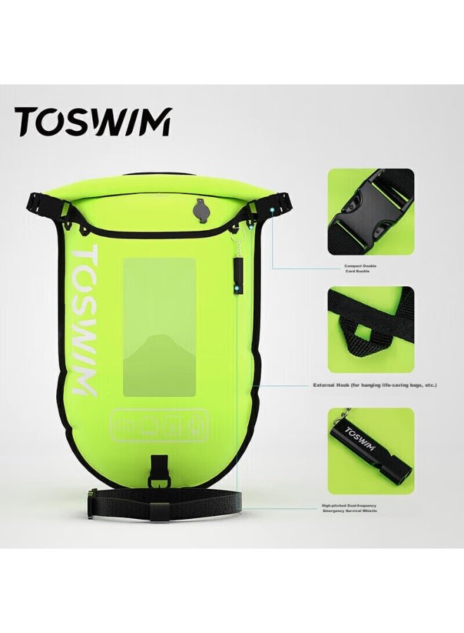 Toswim Swimming Float, Tail-chasing Insect Double Air Chamber Wild Swimming Storage Bag, Swimming Bag Rafting Bag, Summer Night Glow-i - Image 4
