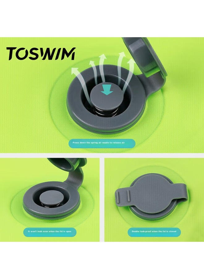 Toswim Swimming Float, Tail-chasing Insect Double Air Chamber Wild Swimming Storage Bag, Swimming Bag Rafting Bag, Summer Night Glow-i - Image 1