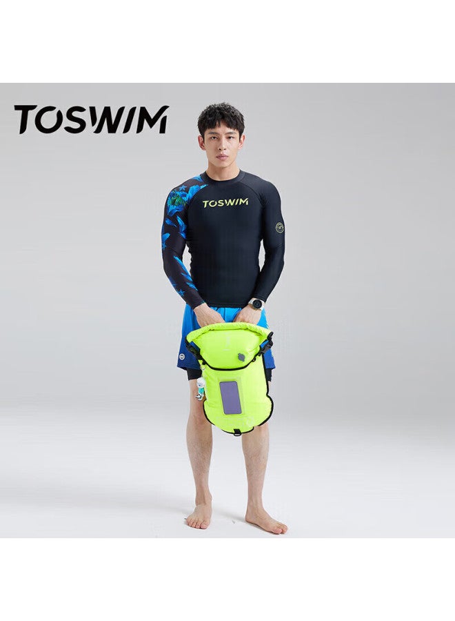 Toswim Swimming Float, Tail-chasing Insect Double Air Chamber Wild Swimming Storage Bag, Swimming Bag Rafting Bag, Summer Night Glow-i - Image 3