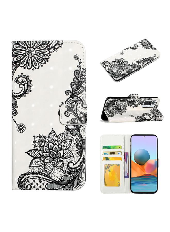 The Bros Case For Xiaomi Redmi Note 10 Pro Oil Embossed 3D Drawing Leather Phone Case