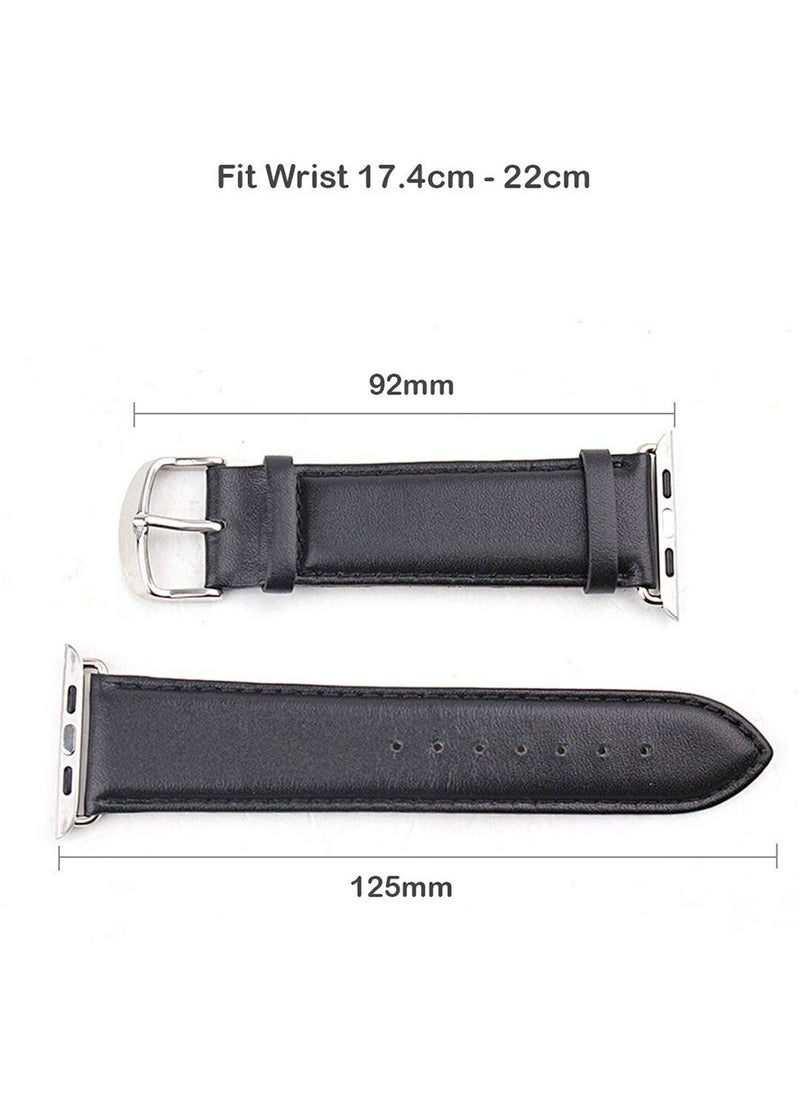 TIGER Stainless Steel Strap for iWatch 49mm, 46mm, 45mm, 44mm, 42mm – Black Metal Replacement Band for Apple Watch Ultra 3, Ultra 2, Ultra, Series 10, 9, 8, 7, SE, 6, 5, 4, 3, 2, 1 – Durable, Adjustable, Sleek Design  - Image 2
