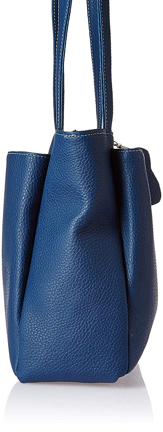Fostelo Women's Florence Satchel Tote Handbag for Women | Ladies Purse | Stylish Shoulder Bag | Gift For Women | Blue - Image 4
