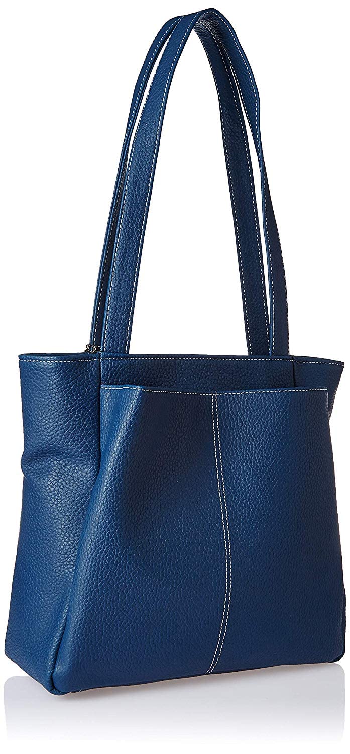 Fostelo Women's Florence Satchel Tote Handbag for Women | Ladies Purse | Stylish Shoulder Bag | Gift For Women | Blue - Image 3