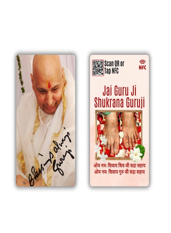 Tinydabba Guruji Pocket Card | NFC and QR Enabled | Paduka and Swaroop Darshan | Bhajan & Aarti | Best Gift for Guruji Sangat - Image 1