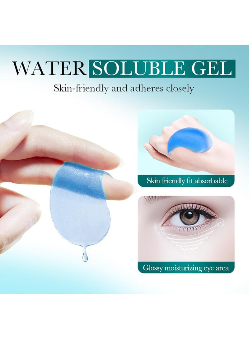 BIOAQUA 80pcs Hyaluronic Acid Collagen Intensive Hydrating Eye Mask Skin Care Gel for Dark Circles Eye Bag Moisturizing Firming Repair Nourish Improve Bags Eye Lines Puffiness Eye Mask Sheet Collagen Patches Hyaluronic Acid Under Eye Mask - Image 2