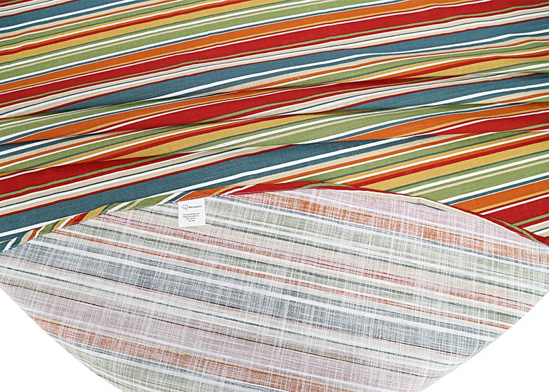 Ruvanti RUVANTI Table Cloth Rectangle 60 x 144 Inch  for 12-14 Seats Tables 100% Cotton Rectangle Tablecloth  Stain Resistant  Reusable  Washable Perfect for Kitchen  Dining  Wedding  Parties -Multi Stripe  - Image 4