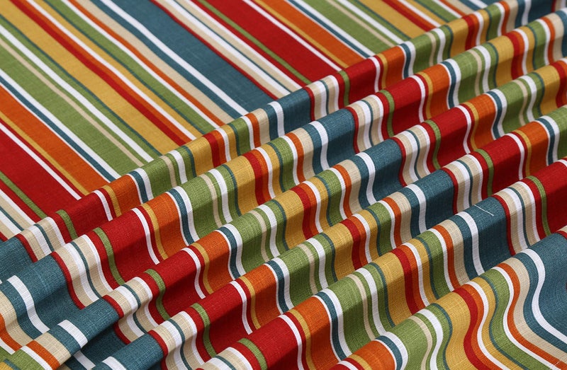 Ruvanti RUVANTI Table Cloth Rectangle 60 x 144 Inch  for 12-14 Seats Tables 100% Cotton Rectangle Tablecloth  Stain Resistant  Reusable  Washable Perfect for Kitchen  Dining  Wedding  Parties -Multi Stripe  - Image 3