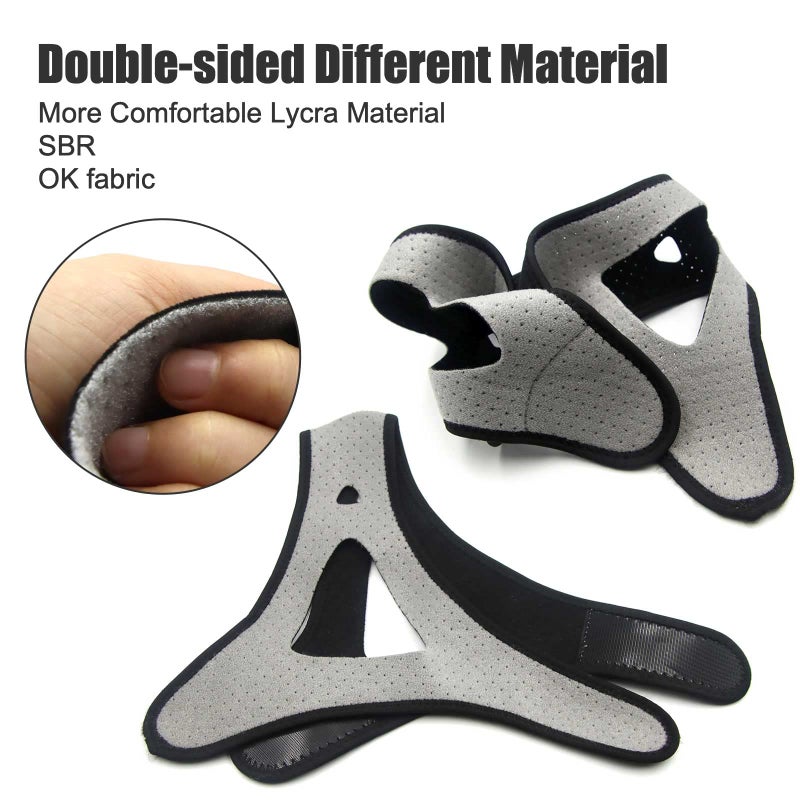 Gihunk Chin Strap - Chin Strap for Cpap Users, Cpap Chin Strap, Anti Snoring Chin Strap, Chin Strap for Snoring, Breathable Comfortable Cpap Chin Straps for Men and Women, Extension Strap(Grey) - Image 3
