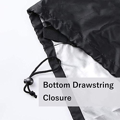 iCOVER Grill Cover, 65 inch BBQ Grill Cover for Outdoor Grill, Anti-UV & Fade Resistant Gas Grill Cover, Waterproof Barbecue Grill Covers for Weber, Char-Broil, Nexgrill and More, Black - Image 5