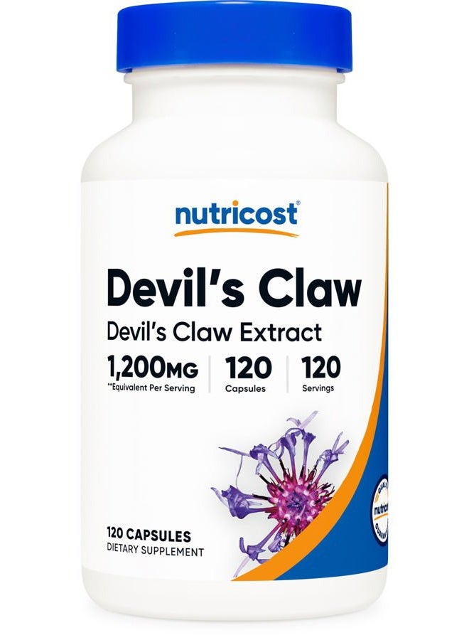 Nutricost s Claw 1200mg Equivalent, 120 Capsules - Veggie Caps, Non-GMO, Gluten Free, and Vegetarian Friendly - Image 1