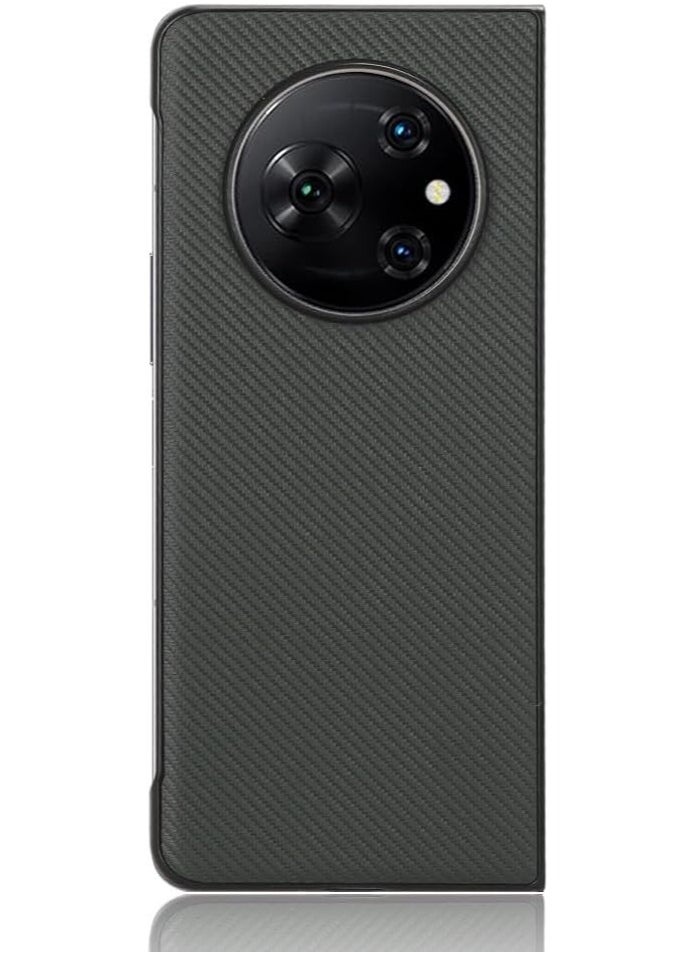 VKL Tecno Phantom V Fold 5G case for Protective Shockproof Capa Case Ultra Thin Carbon Fiber Texture Leather Phone Cover for Phantom V Fold  - Image 3