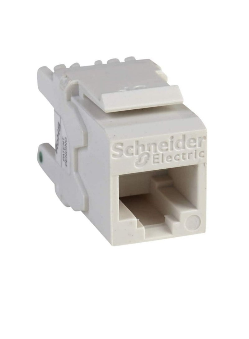 شنايدر إلكتريك Cat6 كيستون جاك RJ45 Digilink Cat6 UTP I / O Modular Jack (عبوة من 1) - Image 2