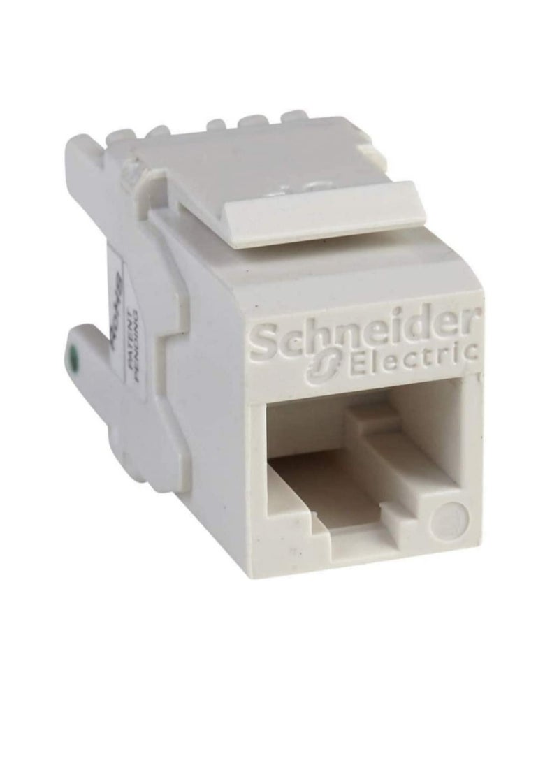 شنايدر إلكتريك Cat6 كيستون جاك RJ45 Digilink Cat6 UTP I / O Modular Jack (عبوة من 1) - Image 3