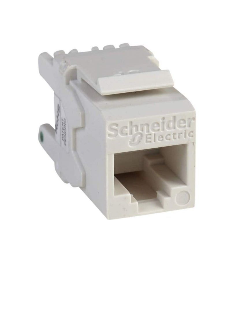 شنايدر إلكتريك Cat6 كيستون جاك RJ45 Digilink Cat6 UTP I / O Modular Jack (عبوة من 1) - Image 1