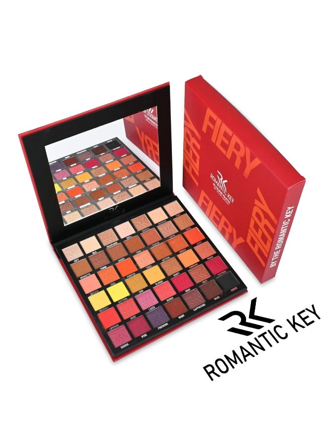 romantic key Fiery 42 Colour Eyeshadow Palette - Image 1