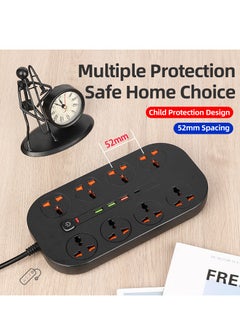 GULFLINK 2 Meter Cable With 8 Power Socket 3 Usb Ports 1 Type-c Ports Power Strip  - Image 5
