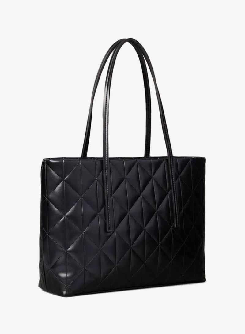 CALVIN KLEIN Quilted Emblem Logo Small Tote Bag - Image 2