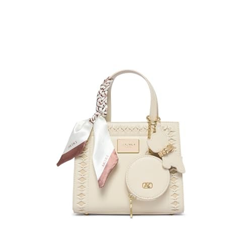 Akiki London Women's Brackley 21 Box Handbag|comes with a Pouch, Scar and Dog Charm|Ladies Small Handbag for Party or Casual Occasion|Textured Finish|Gift for Women - Image 1