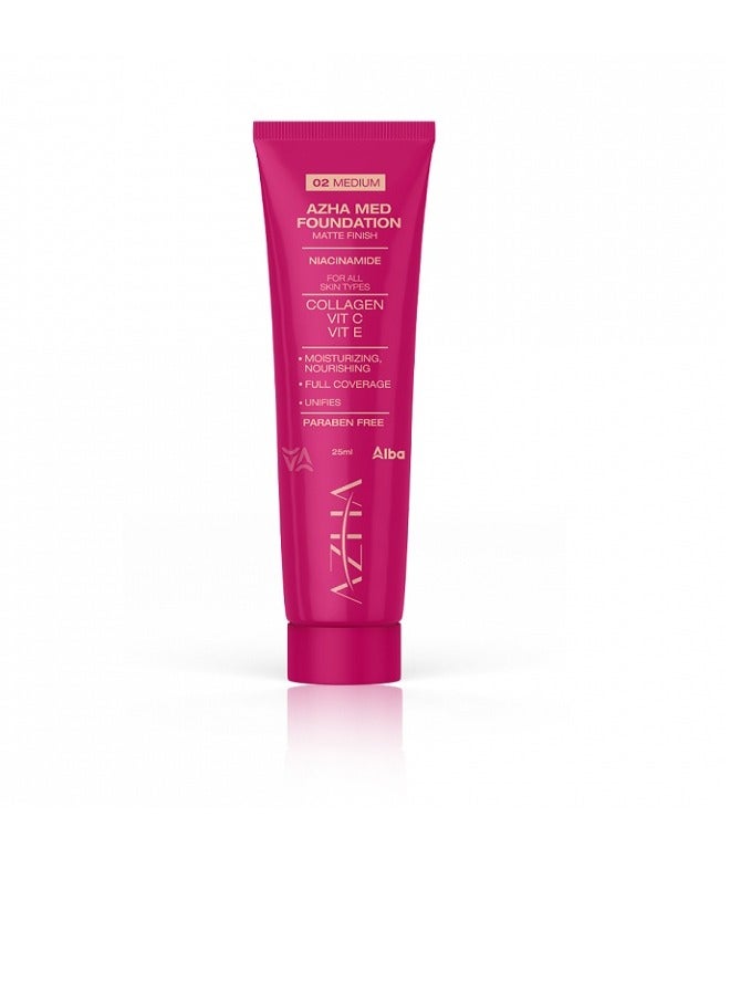 كريم اساس مط 02 ميديام لجميع انواع البشرة 25ملي