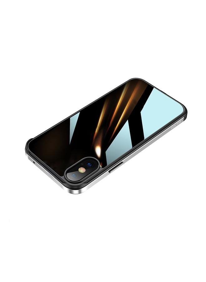 Case For iPhone XS Max Shockproof Aviation Aluminum Metal Frame + Nano Glass + TPU Protective Case