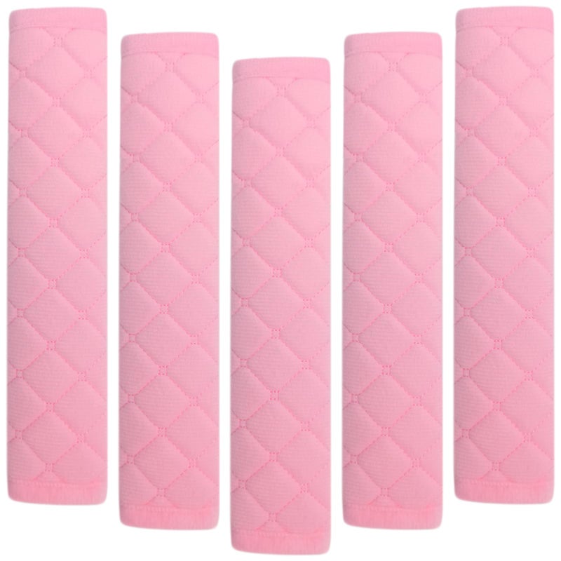 tecooller Car Seat Belt Cover Pad 5 Pack Seatbelt Covers for Car Accessories Soft Material Car Seat Strap Pads Pink 1063 inches Applicable for All Vehicles Comfort for Neck Shoulders 5Pink - Image 2