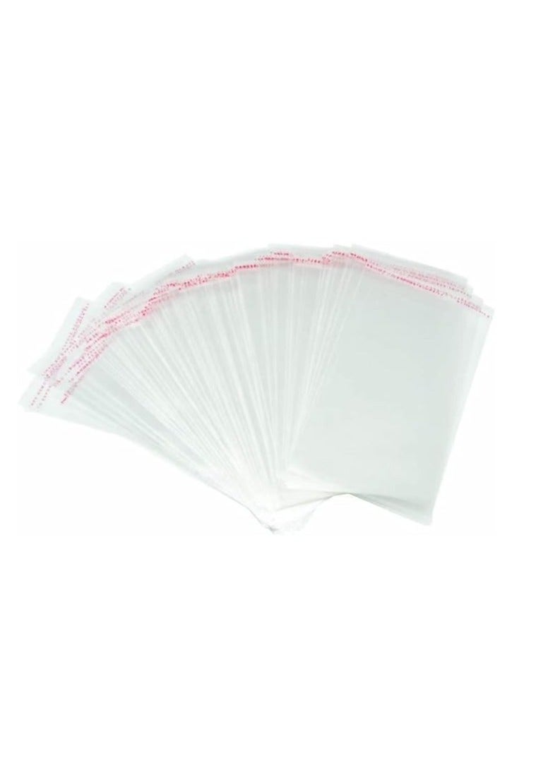 Terabyte Seal Clear Cellophane Resealable Self Adhesive Bags (7 x 11in, 50 Pieces) - Image 1