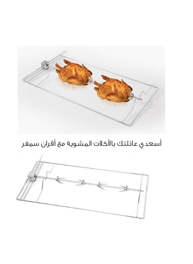 Simfer 5 Burners Gas Cooker, 90x60 cm, Full Safety, Timer, Self Ignition,  Turkish, light grill, Steel | F9502SGWHM-SMF01  - Image 4
