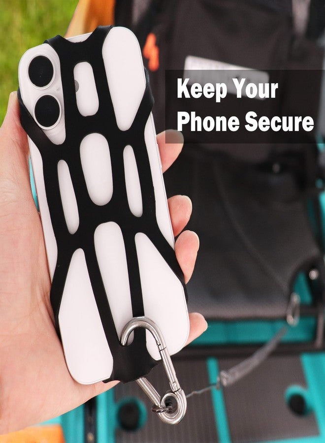 WINDFRD WINFRD Universal Phone Tether, Industrial Rubber Strap & 304 Steel, Safety Leash for Kayak/Fishing/Boating, Case-Friendly Waterproof Grip - Image 2