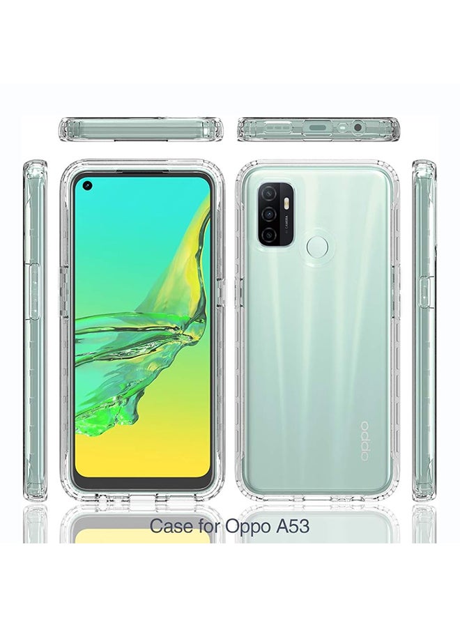 O Ozone Military Grade Clear Case Compatible With Oppo A53| Transparent Shockproof Protective Cover | Anti-Yellow Hard PC + Soft TPU Hybrid Case | Drop Protection & Slim Design - Image 2
