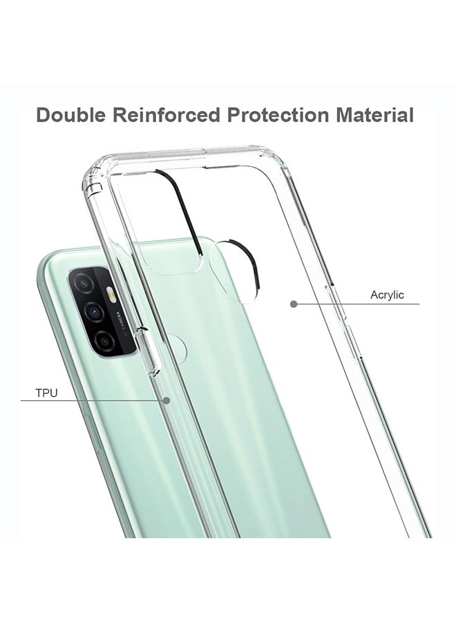 O Ozone Military Grade Clear Case Compatible With Oppo A53| Transparent Shockproof Protective Cover | Anti-Yellow Hard PC + Soft TPU Hybrid Case | Drop Protection & Slim Design - Image 5