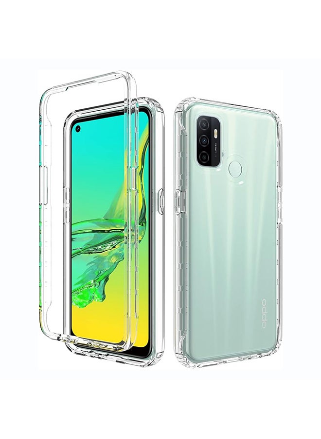 O Ozone Military Grade Clear Case Compatible With Oppo A53| Transparent Shockproof Protective Cover | Anti-Yellow Hard PC + Soft TPU Hybrid Case | Drop Protection & Slim Design - Image 1