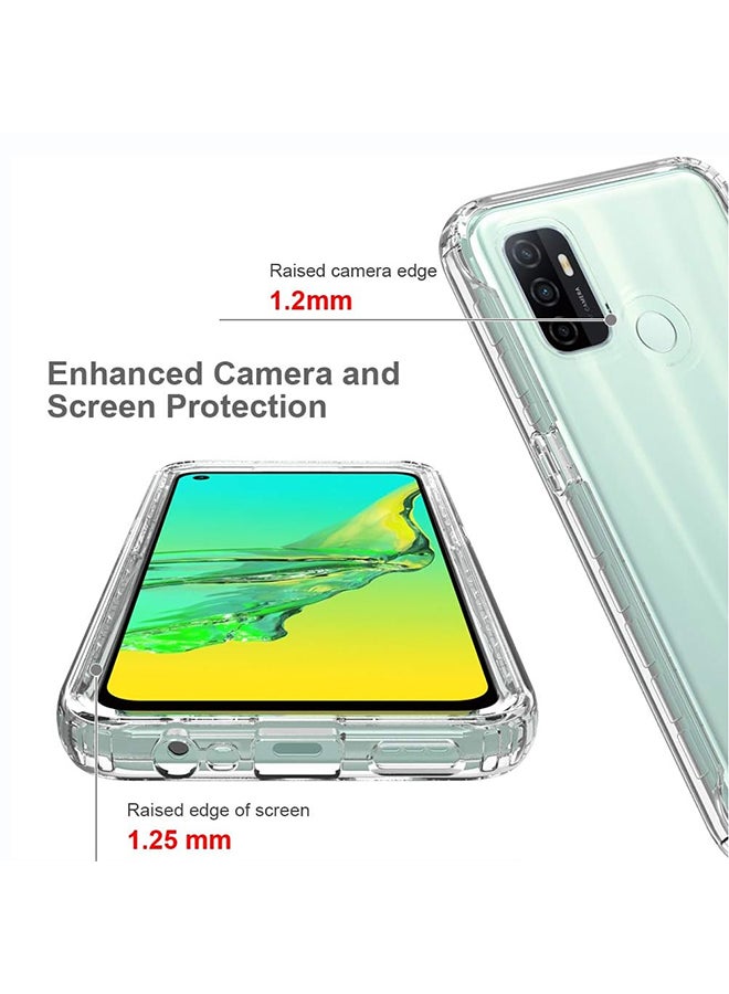 O Ozone Military Grade Clear Case Compatible With Oppo A53| Transparent Shockproof Protective Cover | Anti-Yellow Hard PC + Soft TPU Hybrid Case | Drop Protection & Slim Design - Image 4