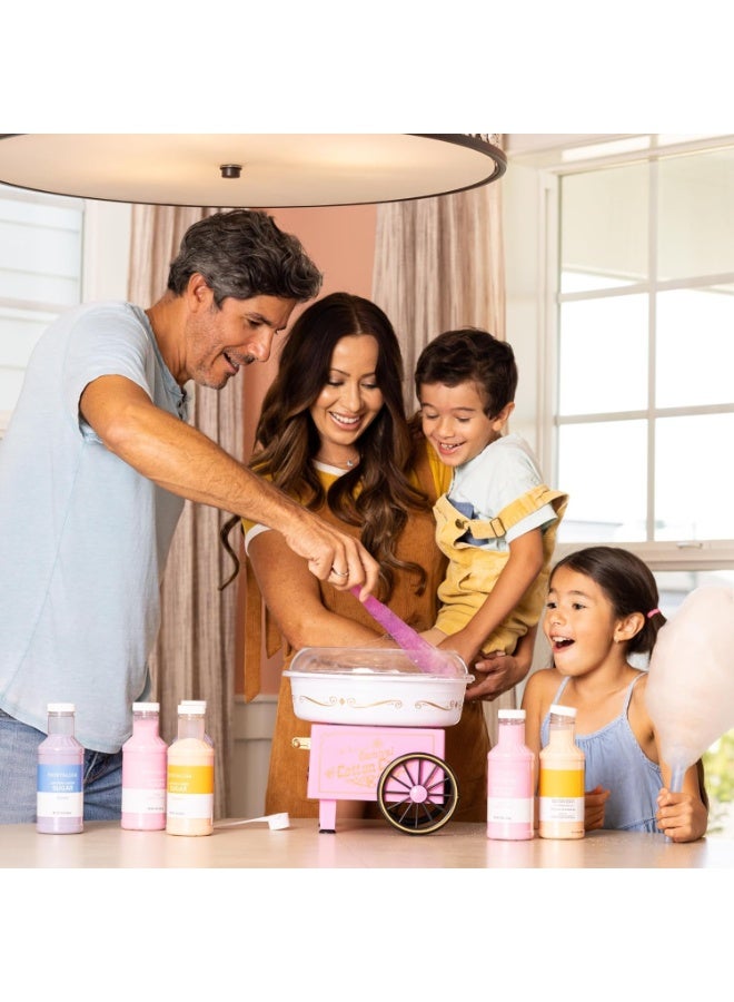 BJM Cotton Candy Maker, Includes 2 Reusable Cones And Sugar Scoop – Pink - Image 3