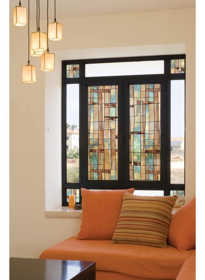 Artscape City Lights  Privacy Window Film with Vibrant Colored Pattern  NonAdhesive  UV Protection  Easy to Apply  Removable  24 x 36 Inches  Made in USA - Image 3