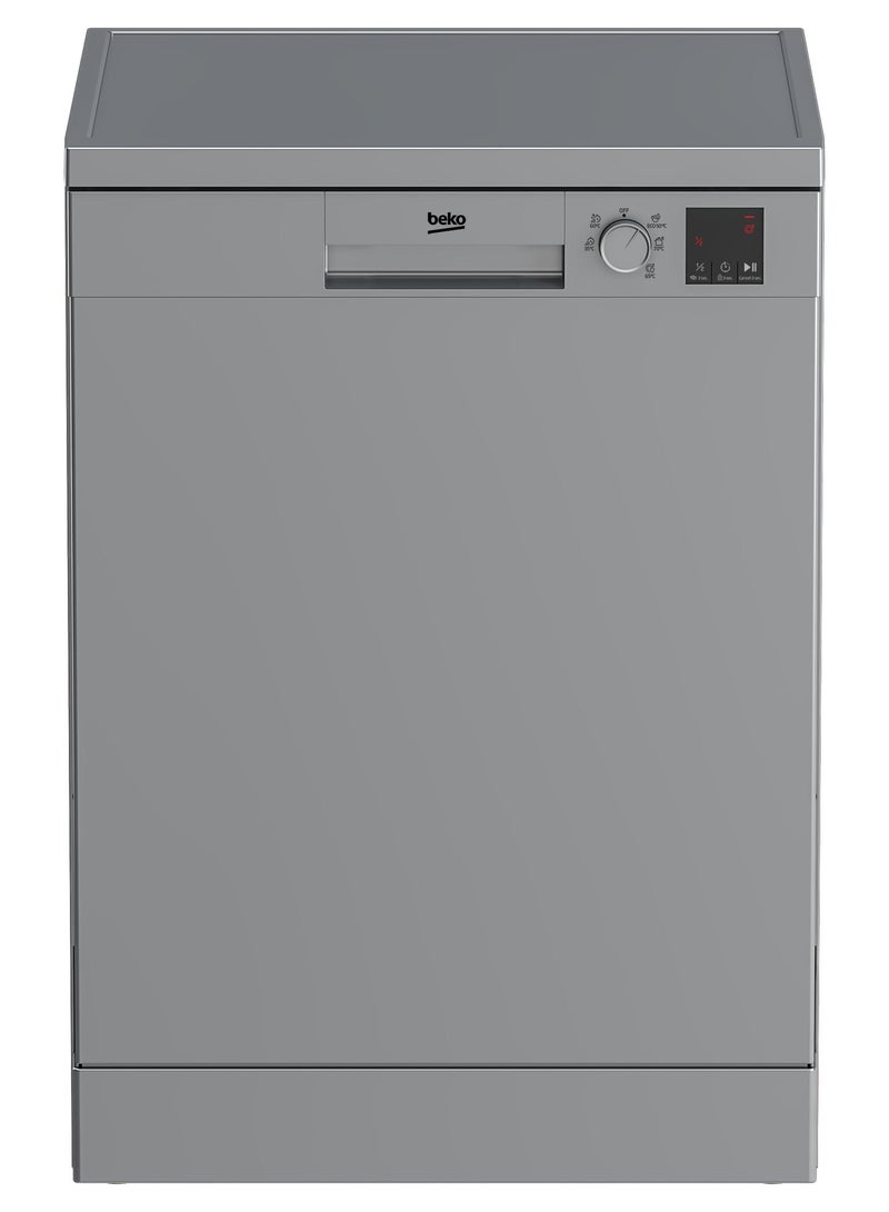 Beko Dishwasher, (Freestanding, 13 place settings, Full-size), Silver, DVN05322S DVN05322S Silver - Image 1