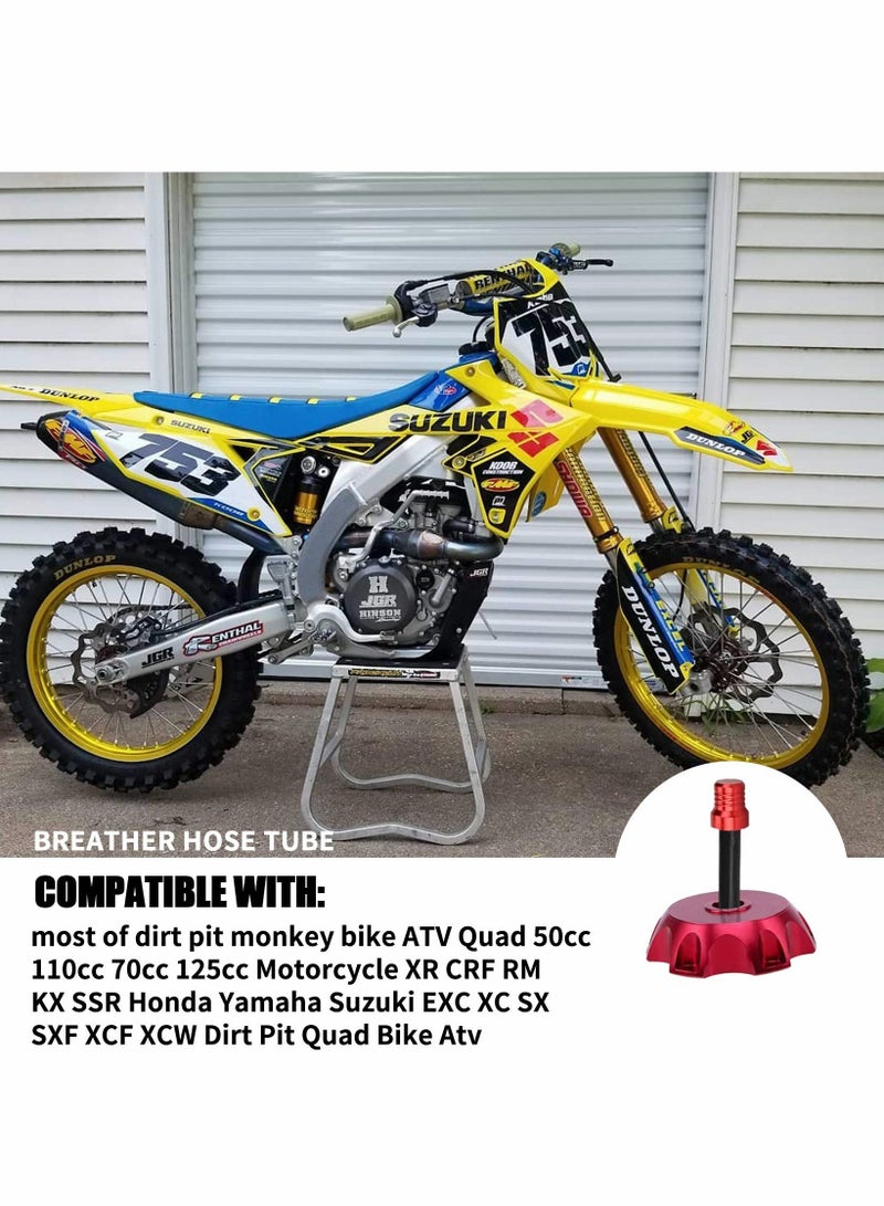 6pcs Universal Tank Gas Fuel Cap Valve Vent Breather Hose Tube Compatible with 50cc 110cc 70cc 125cc Motorcycle XR CRF RM KX SSR Dirt Pit Quad Bike Atv - Image 2