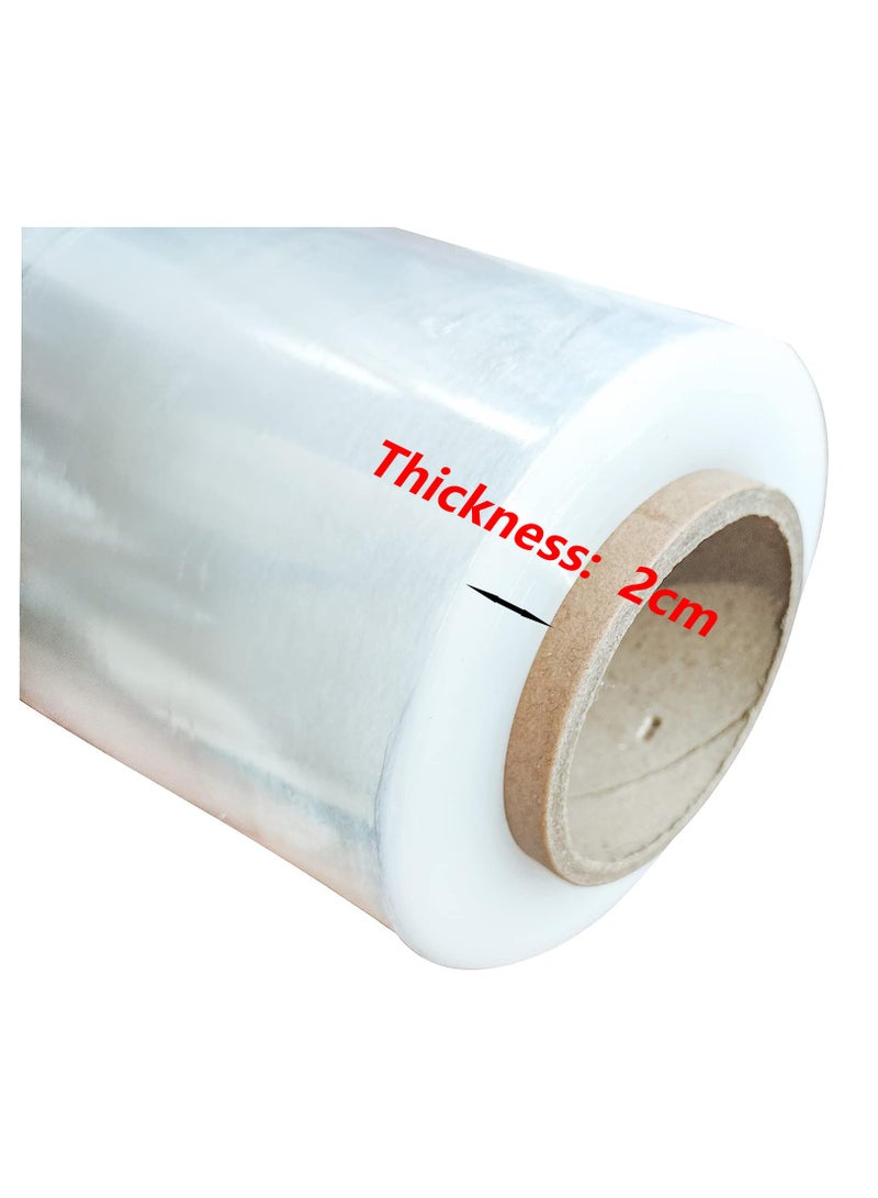 SUNRISE Stretch Wrap Industrial Strength 2 Rolls Extra Thick 3KG Shrink Wrap Roll for Moving Supplies, Furniture, Pallets, Plastic Wrap for Packing, Heavy Duty Stretch Film - Image 3