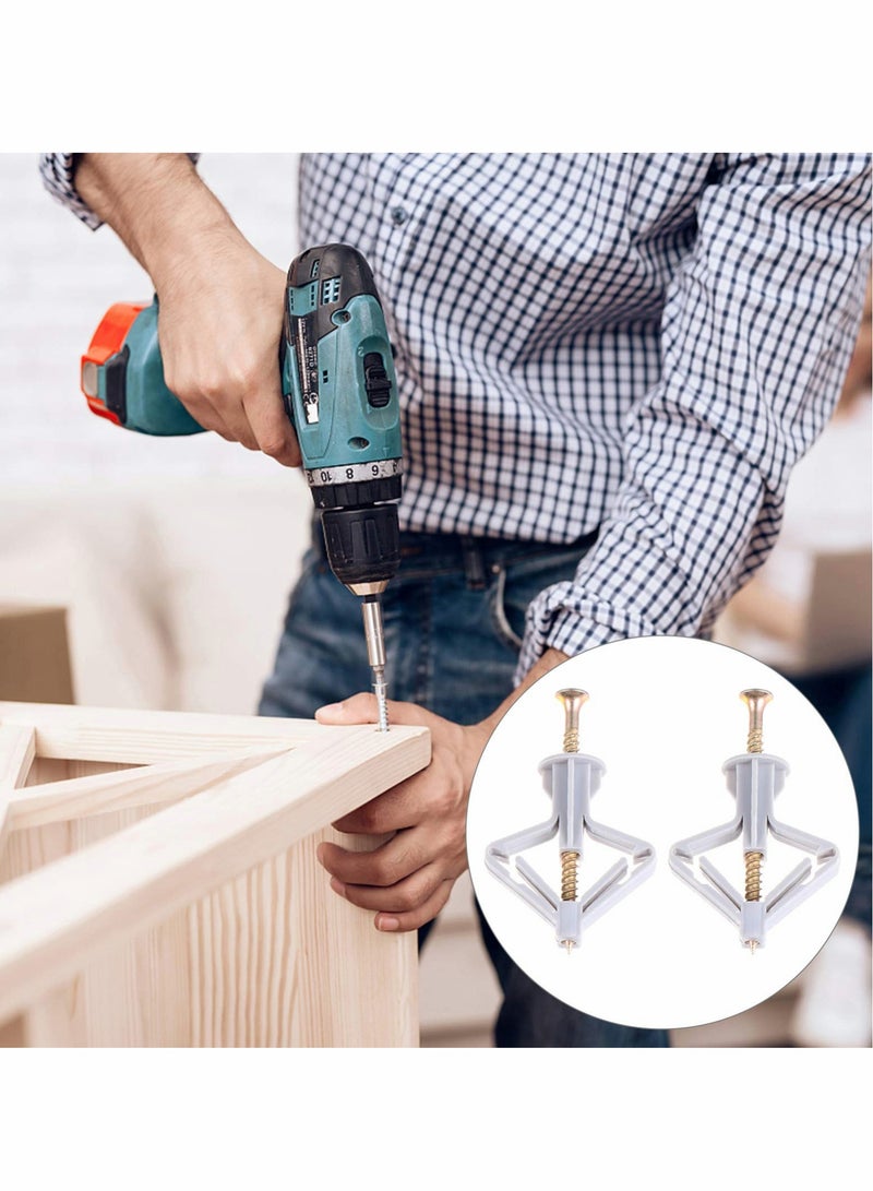 مجموعة مرساة الحوائط الجافة Buildex، عدد 100، مرساة حائط مجوفة مع براغي لسهولة التركيب - Image 4