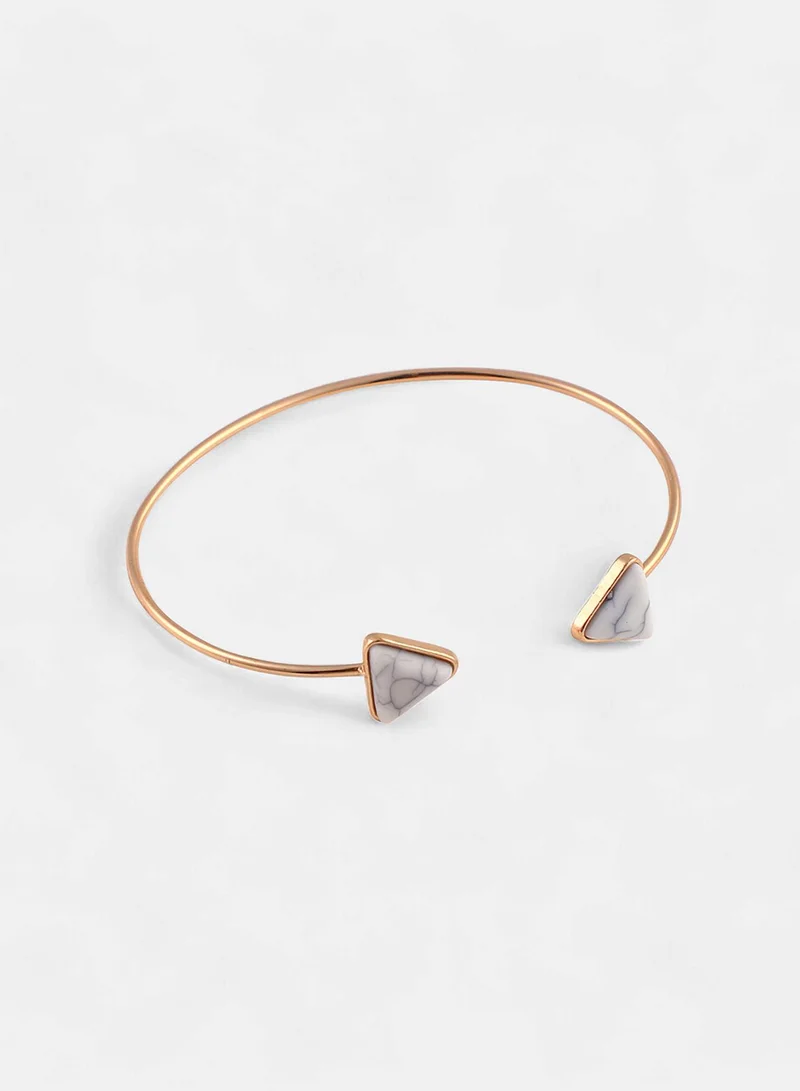 سوهي Traid Set Of 3 Stone Studded Wraparound Artificial Bracelet Jewellery