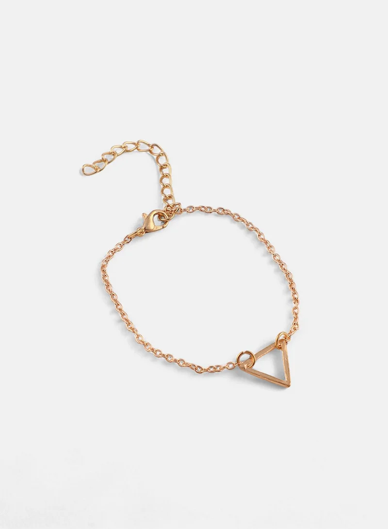 سوهي Traid Set Of 3 Stone Studded Wraparound Artificial Bracelet Jewellery
