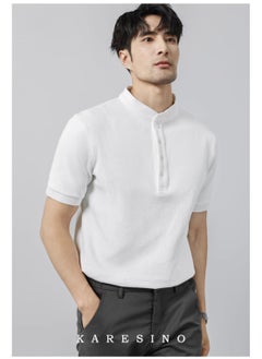 KARESINO Light Luxury Business Casual Short Sleeved Shirt  - Image 2