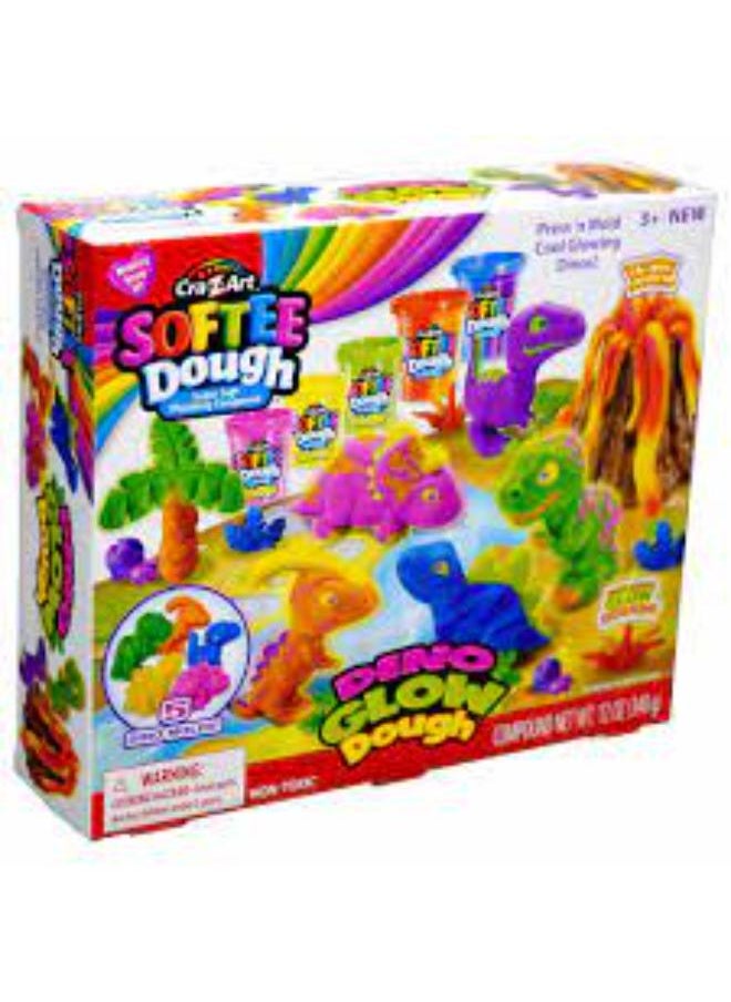 Cra-Z-Art - Shwy Craz Softee Dough Mass Dino Neon Dough - Int/Wm - Image 1