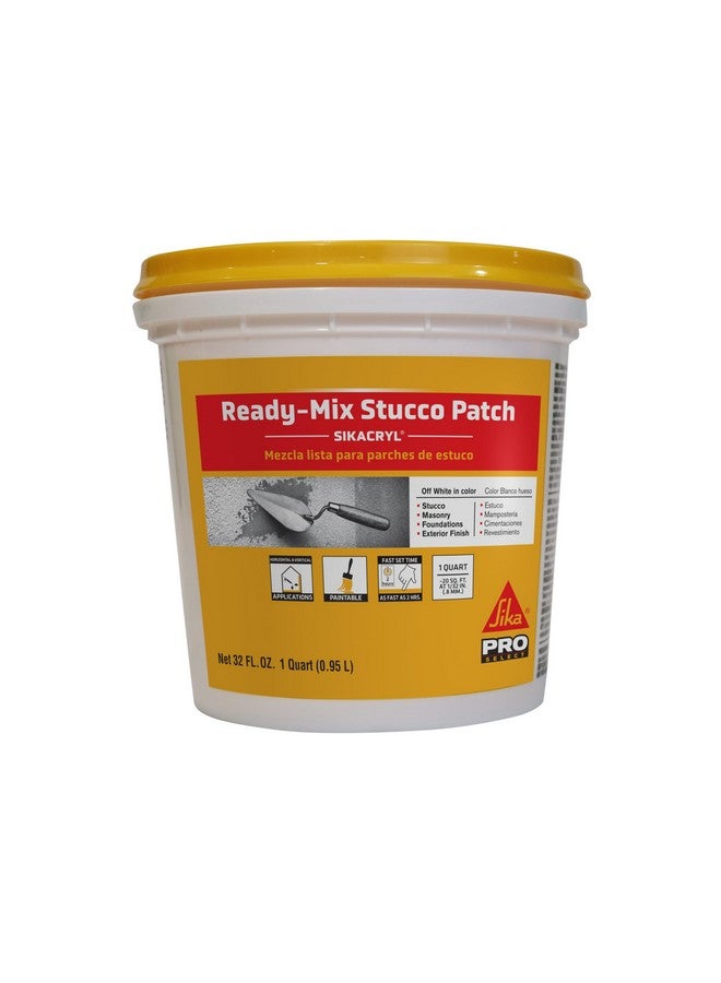 سيكا أكريل - إصلاح الجص - رقعة جص جاهزة، أبيض - إصلاح الشقوق الكبيرة في الجص - داخلي/خارجي - أساس أكريليك، محكم - سعة 1 كوارت - Image 1