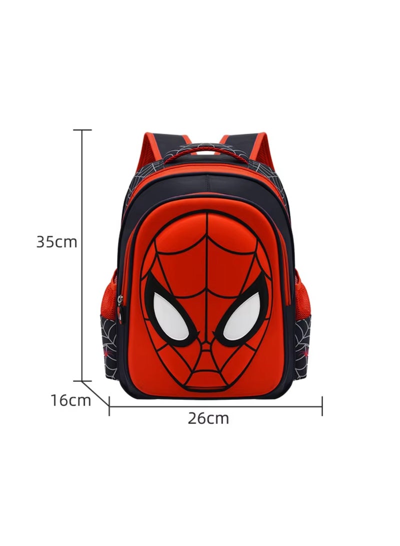 School Bag for Boys Girls Spiderman Face Backpack Waterproof Double Travel Bags Daypack School Bag Gifts for Kids Kindergarten/Nursery Backpack - Image 3