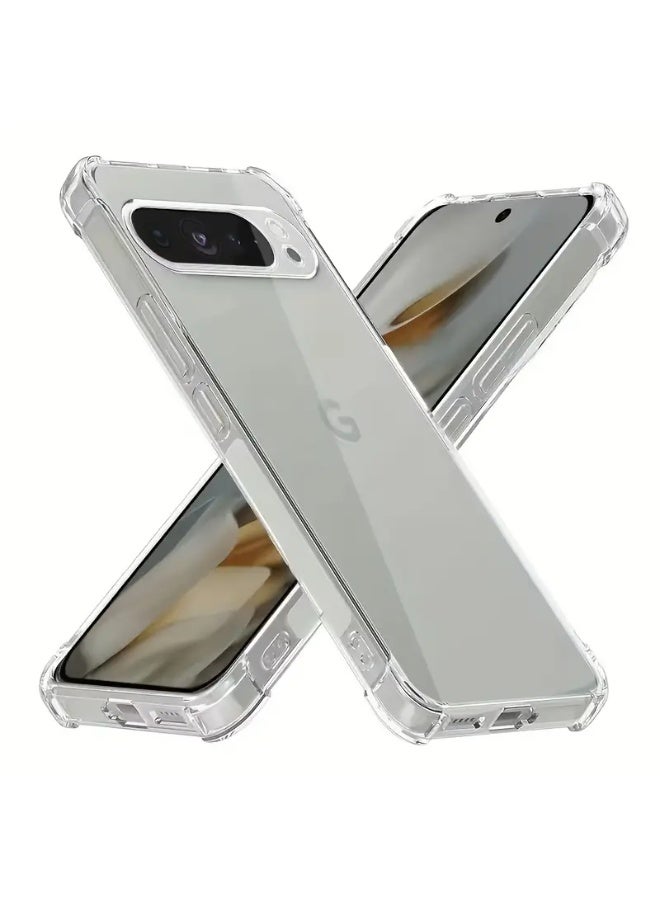 Clear TPU Case for Google Pixel 10 / Pixel 10 Pro – Transparent Soft Silicone Shockproof Cover with Anti-Yellow Protection, Slim Lightweight Design, Anti-Slip Grip & Raised Edges - Image 2