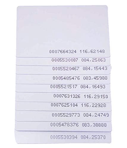 Team Office Thermal Printable Thin Proximity LF 125 kHz RFID Cards for Time Attendance and Access Control System for School, Office, Hospital, Corporate, Industry, Labs (White, 0.8 mm) - Pack of 10 - Image 2