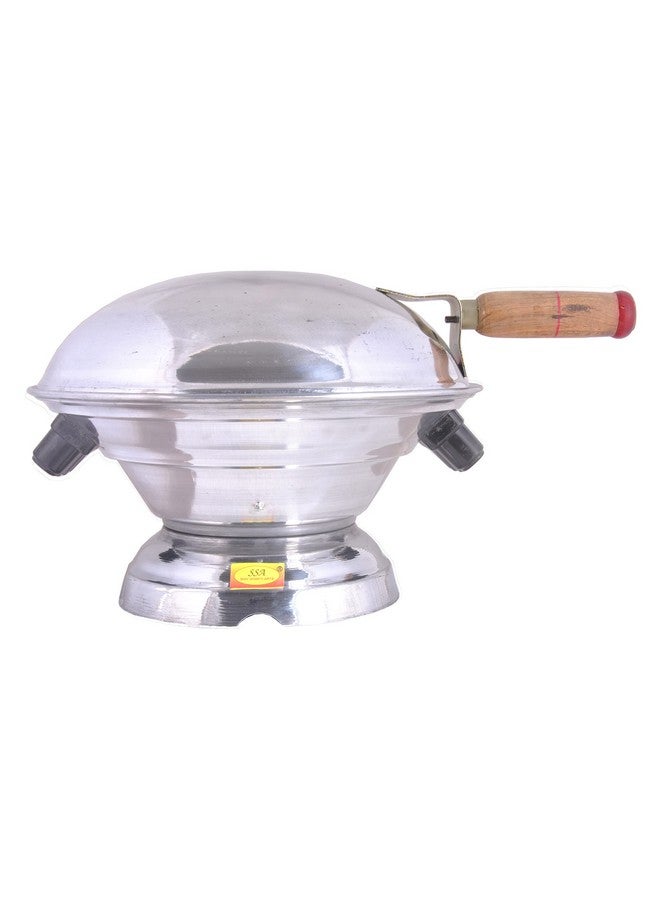 SHIV SHAKTI ARTS شيف شاكتي آرتس® فرن متعدد الاستخدامات من الألمنيوم | غاز تندور | شواية باربكيو / باتي / صانع بيتزا تندور لصنع باتي (فرن غاز، جالي، شيمتا، مقبض خشبي) - Image 1