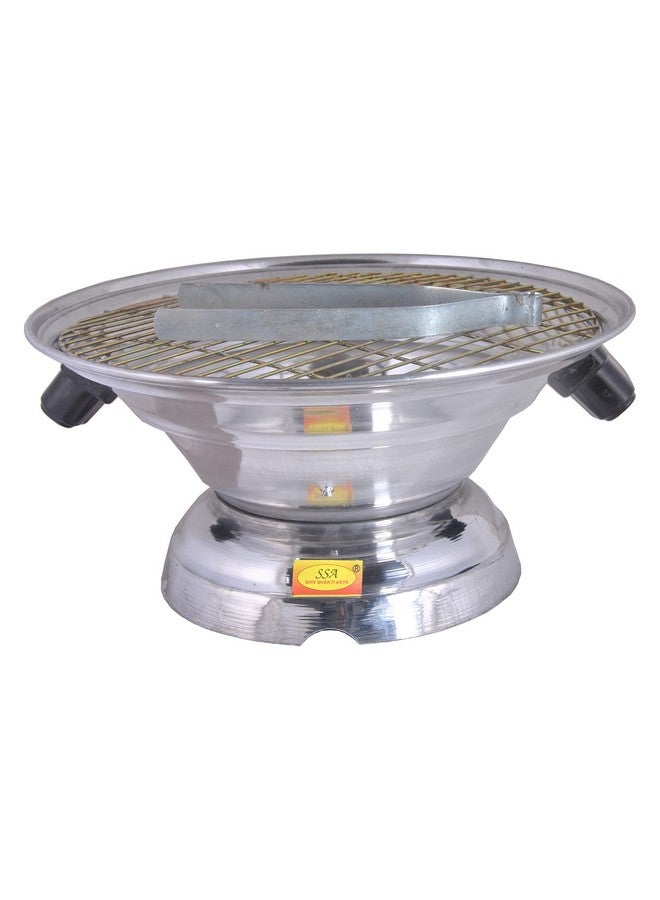 SHIV SHAKTI ARTS شيف شاكتي آرتس® فرن متعدد الاستخدامات من الألمنيوم | غاز تندور | شواية باربكيو / باتي / صانع بيتزا تندور لصنع باتي (فرن غاز، جالي، شيمتا، مقبض خشبي) - Image 3