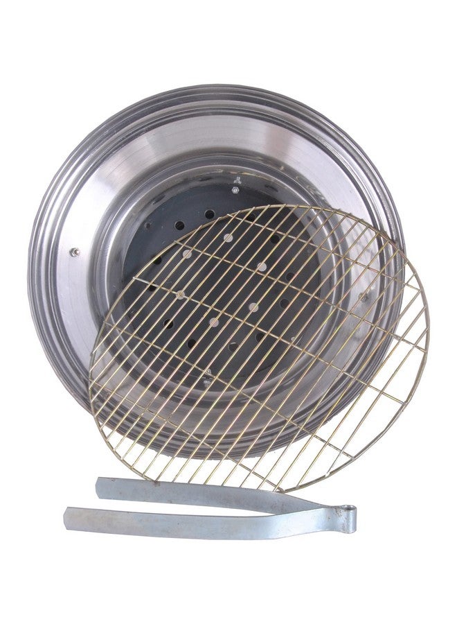 SHIV SHAKTI ARTS شيف شاكتي آرتس® فرن متعدد الاستخدامات من الألمنيوم | غاز تندور | شواية باربكيو / باتي / صانع بيتزا تندور لصنع باتي (فرن غاز، جالي، شيمتا، مقبض خشبي) - Image 4